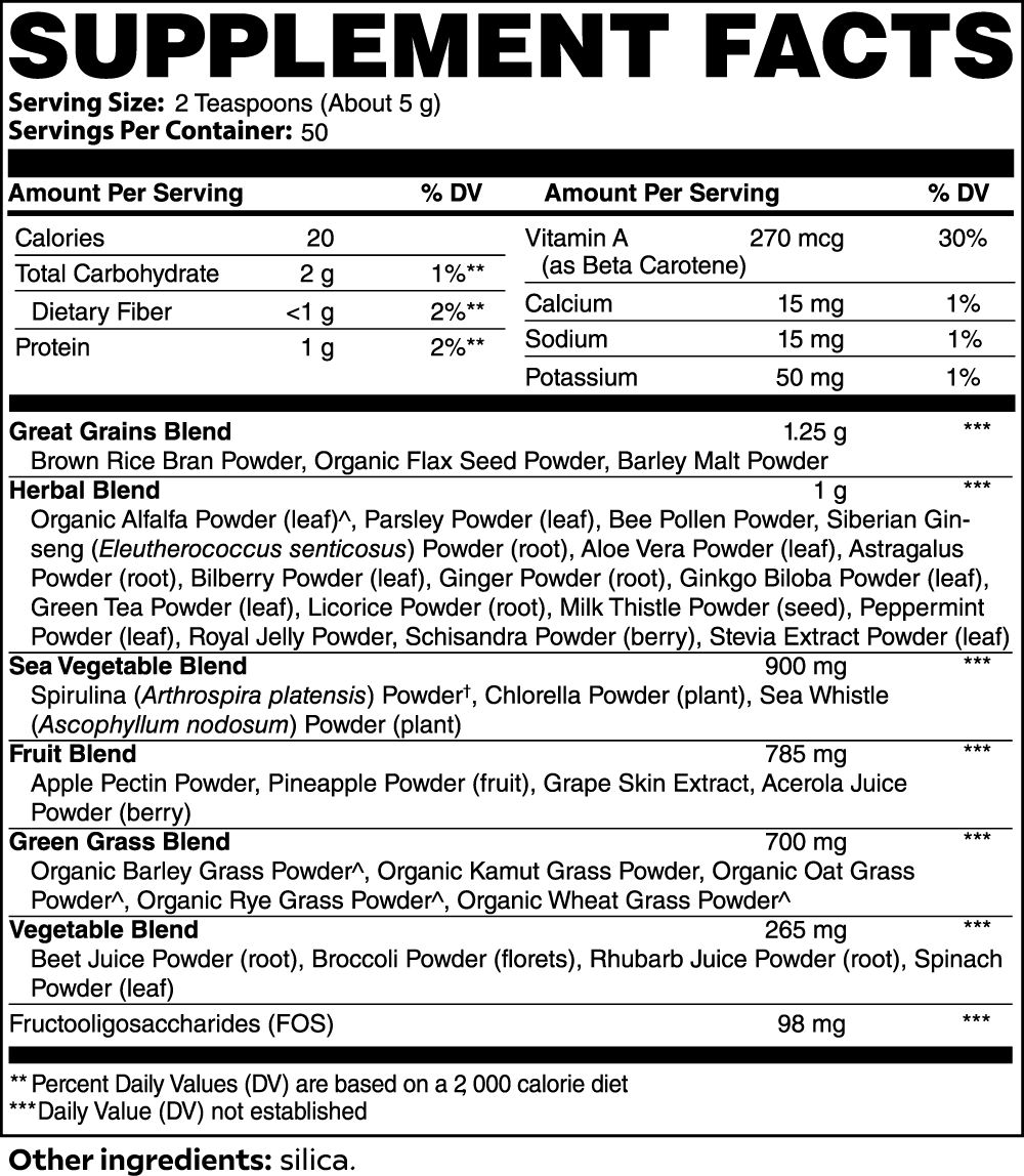 SUPER GREENS (ULTRA CLEANSE)